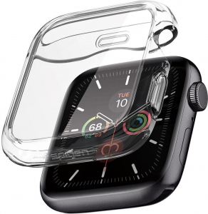 Spigen Ultra Hybrid Clear Apple Watch SE 2022/6/SE/5/4 (44mm) &Uuml;vegf&oacute;lia alkalmas apple watch series 5 &eacute;s watch series 4 okos&oacute;r&aacute;hoz           a term&eacute;kh