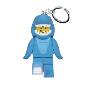 Lego Kulcstart&oacute;, LED vil&aacute;g&iacute;t&aacute;ssal,  "Shark Suit Guy" (LLGLKE155)