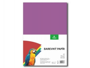 STEPA Sz&iacute;nes pap&iacute;r,  A3, 80g, 12x5 lap, , vegyes sz&iacute;nek (ST230190502)
