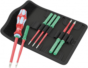Wera Kraftform Kompakt VDE Stainless 8 extra slim 1 Cser&eacute;lhető penge k&eacute;szlet Villanyszerelő (05006630001)