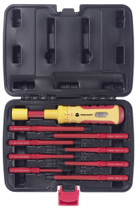 TOOLCRAFT 1~6 Nm Megford&iacute;that&oacute; csavarh&uacute;z&oacute; k&eacute;szlet 9 r&eacute;szes VDE, Villanyszerelő (TO-9991041)