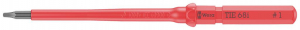 Wera Kraftform Kompakt VDE 68 i # 1 x 157 mm TIE Villanyszerelő Belső n&eacute;gylap (Robertson) Cser&eacute;lhető penge 1 mm (05006543001)