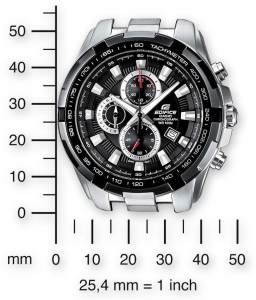 Casio EF 539D-1A f&eacute;rfi kar&oacute;ra - anal&oacute;g