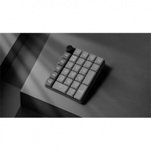 Keychron K0 Max Bluetooth / vezet&eacute;k n&eacute;lk&uuml;li Milk POM Red mechanikus numerikus billentyűzet fekete (K0M-H1)