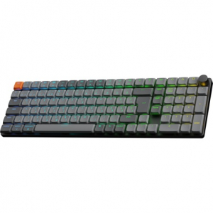 Keychron K17 Max Bluetooth / vezet&eacute;k n&eacute;lk&uuml;li magyar Gateron low-profile Red mechanikus billentyűzet fekete (K17M-H1Z-HU)