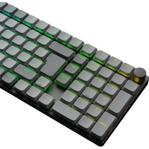 Keychron K17 Max Bluetooth / vezet&eacute;k n&eacute;lk&uuml;li magyar Gateron low-profile Red mechanikus billentyűzet fekete (K17M-H1Z-HU)