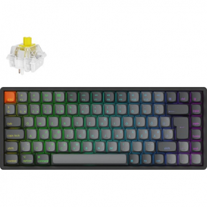 Keychron K2 Max Bluetooth / vezeték nélküli magyar Super Banana mechanikus billentyűzet fekete (K2M-J4Z-HU)