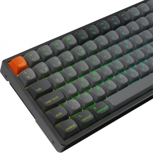 Keychron K2 Max Bluetooth / vezet&eacute;k n&eacute;lk&uuml;li magyar Super Banana mechanikus billentyűzet fekete (K2M-J4Z-HU)