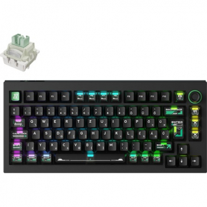 Keychron Lemokey L5 HE USB magyar gaming Lemokey Lime Magnetic mechanikus billentyűzet fekete (L5W-W1P-HU)