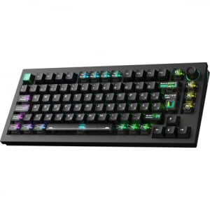 Keychron Lemokey L5 HE USB magyar gaming Lemokey Lime Magnetic mechanikus billentyűzet fekete (L5W-W1P-HU)