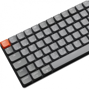 Keychron K3 Max Bluetooth / vezet&eacute;k n&eacute;lk&uuml;li magyar low profile Gateron mechanical 2.0 red mechanikus billentyűzet fekete (K3M-H1Z-HU)