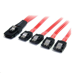 StarTech.com SAS -> 4x SATA kábel piros (SAS8087S450)