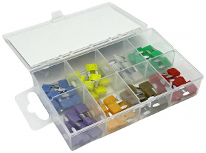 ESKA Mini aut&oacute;s laposbiztos&iacute;t&eacute;k 2 A, 4 A, 5 A, 7.5 A, 10 A, 15 A, 20 A, 25 A, 30 A Viola, Narancs, Barna, Piros, K&eacute;k, S&aacute;rga, Feh&eacute;r, Z&ouml;ld 80 db (341.75