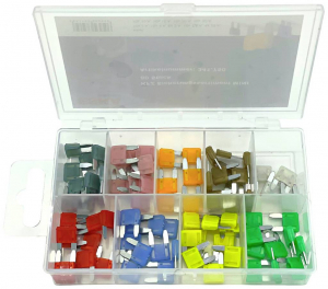 ESKA Mini aut&oacute;s laposbiztos&iacute;t&eacute;k 2 A, 4 A, 5 A, 7.5 A, 10 A, 15 A, 20 A, 25 A, 30 A Viola, Narancs, Barna, Piros, K&eacute;k, S&aacute;rga, Feh&eacute;r, Z&ouml;ld 80 db (341.75