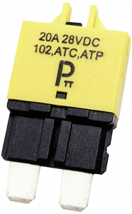 PARTS PTT Circuit Breaker Standard, type 3, Manual Reset, 20A  Automata biztos&iacute;t&eacute;k 20 A S&aacute;rga 1 db (C001-102-0095)
