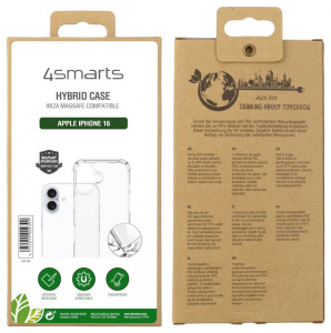 4Smarts Hybrid Case Ibiza H&aacute;tlap Apple iPhone 16 &Aacute;tl&aacute;tsz&oacute; Indukt&iacute;v t&ouml;lt&eacute;s (541182)