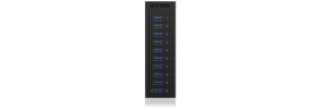 RaidSonic ICY BOX USB3.0 HUB 10 port fekete (IB-AC6110)