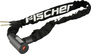 Fischer Fahrrad L&aacute;ncos lakat Fekete Kulcsos z&aacute;r (85898)