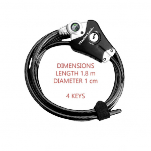MasterLock 8428EURDPRO K&aacute;bel lakat Fekete Kulcsos z&aacute;r (35351)
