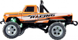 Amewi Narancs Brushed 1:64 RC modellaut&oacute; Elektro Monstertruck 2WD RtR 2,4 GHz F&eacute;nyeffekttel, Akkuval &eacute;s t&ouml;ltők&aacute;bellel (22705)