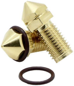 FabConstruct f&uacute;v&oacute;ka s&aacute;rgar&eacute;z 0,8 mm Ultimaker UM3, S3, S5, S5 Pro k&eacute;sz&uuml;l&eacute;kekhez Brass Nozzle AA (RN35483)