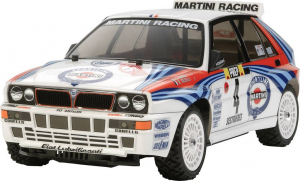 Tamiya 1:10 RC modellaut&oacute; Elektro K&ouml;z&uacute;ti modell Lancia Delta HF Integrale Brushed 4WD &eacute;p&iacute;tők&eacute;szlet XV-01 (58569)