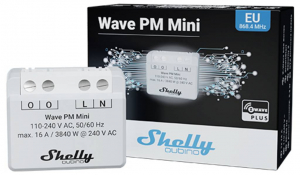 Shelly Qubino Wave PM Mini Kapcsol&oacute; m&eacute;rő műk&ouml;dtető Z-Wave (_W_PM_Mini;1)