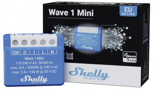Shelly Qubino Wave 1 Mini Kapcsol&oacute; műk&ouml;dtető Z-Wave (_W_1_Mini;0)