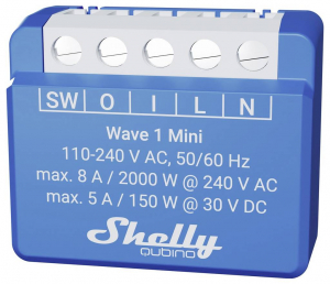 Shelly Qubino Wave 1 Mini Kapcsol&oacute; műk&ouml;dtető Z-Wave (_W_1_Mini;0)