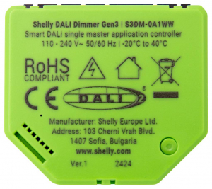 Shelly DALI Dimmer Gen3 Dimm faktor Bluetooth, Wi-Fi (_DALI_Gen3;1)