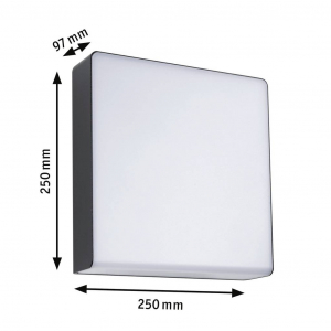 Paulmann LED-es k&uuml;lt&eacute;ri fali l&aacute;mpa mozg&aacute;sjelzővel Azalena 8.5 W RGBW (94842;1)