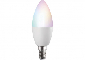 Kanlux LED-es f&eacute;nyforr&aacute;s EEK: F (A - G) S C37 4,9W E14 RGBCCT E14 4.9 W Hidegfeh&eacute;r, RGB, Melegfeh&eacute;r, Feh&eacute;r (33644;1)