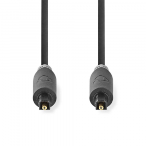 Nedis TosLink optikai audi&oacute; k&aacute;bel 5m fekete (CABW25000AT50)