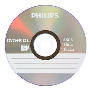 Philips DVD+R 8.5GB 8X Doublelayer DVD lemez (1 db)