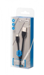 Trust Urban lapos Micro-USB - USB adat/töltőkábel 1m fekete  (20135)