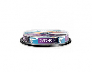 Philips DVD-R 4.7GB 16X DVD lemez hengeres 10db/cs