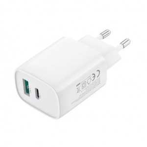 XO CE30 USB-A/USB Type-C h&aacute;l&oacute;zati t&ouml;ltő 30W feh&eacute;r (XO-CE30)