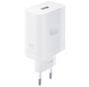 Realme SUPERVOOC USB h&aacute;l&oacute;zati t&ouml;ltő 45W feh&eacute;r (VCB4JAEH)