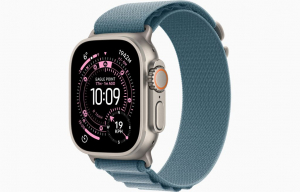 Apple Watch Ultra 3 GPS+Cellular 49mm nat&uacute;r tit&aacute;ntok, vil&aacute;gosk&eacute;k alpesi p&aacute;nt M m&eacute;ret (MEWM4QH/A)