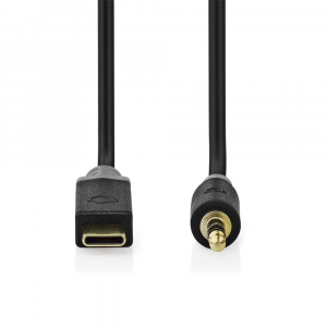 Nedis USB-C - 3,5 mm sztereo jack k&aacute;bel 1m (CCBW65950AT10)