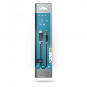 Nedis USB-C - 3,5 mm sztereo jack k&aacute;bel 1m (CCBW65950AT10)