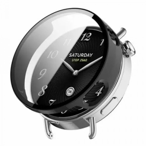 Gigapack Xiaomi Watch S4 41mm műanyag keret kijelzőv&eacute;dő &uuml;veggel fekete (GP-178979)