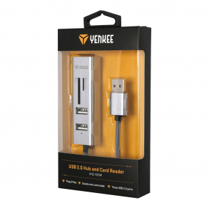 Yenkee YHC 101SR USB 2.0 eloszt&oacute; &eacute;s k&aacute;rtyaolvas&oacute;