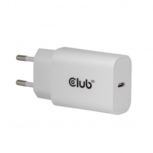 Club 3D USB Type-C h&aacute;l&oacute;zati t&ouml;ltő 30W feh&eacute;r, 2db/csomag (CAC-3020)