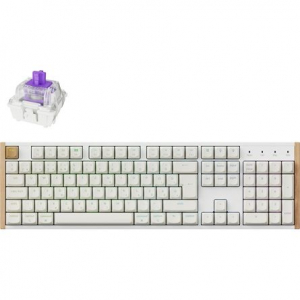 Keychron K10 HE Bluetooth / vezeték nélküli Gateron double-rail magnetic nebula mechanikus billentyűzet fehér (K10H-Q1Z-HU)