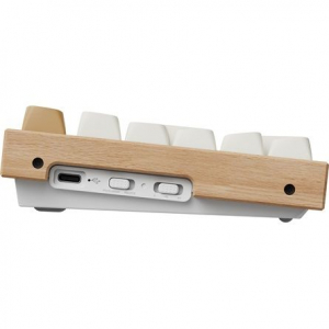 Keychron K10 HE Bluetooth / vezet&eacute;k n&eacute;lk&uuml;li Gateron double-rail magnetic nebula mechanikus billentyűzet feh&eacute;r (K10H-Q1Z-HU)