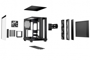 Be quiet! Light Base 500 t&aacute;p n&eacute;lk&uuml;li ablakos h&aacute;z fekete (BGW83)