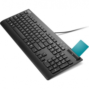 Lenovo Smartcard Wired keyboard II vezet&eacute;kes billentyűzet fekete (4Y41R64702)