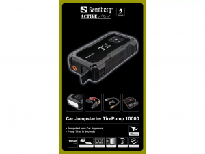 Sandberg Car Jumpstarter TirePump 10000 akkuind&iacute;t&oacute;, pumpa, Power Bank (421-21)