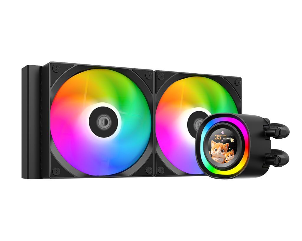 ID-Cooling FX240 LCD - CPU waterkoeling - Maximaal 25 dBA